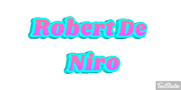 Robert De Niro Text effect