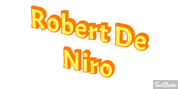 Robert De Niro Text effect