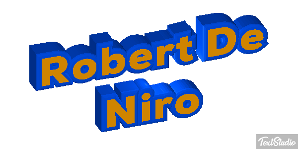 Robert De Niro Text effect