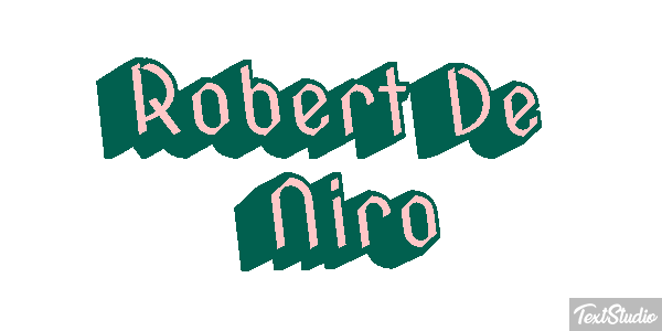Robert De Niro Text effect