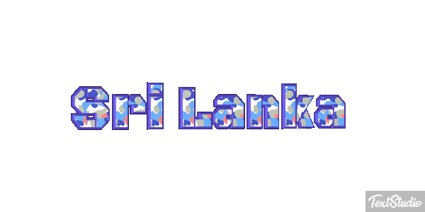 Sri Lanka Text effect