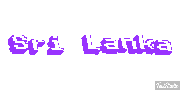 Sri Lanka Text effect