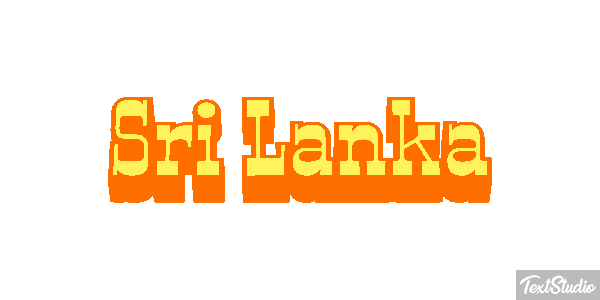 Sri Lanka Text effect