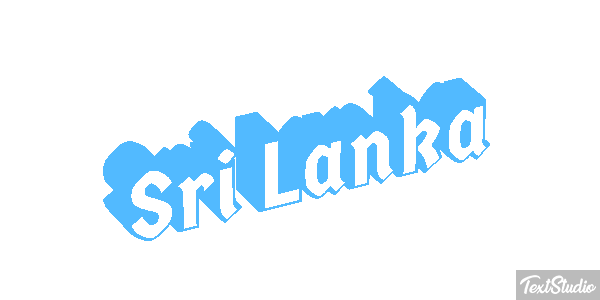Sri Lanka Text effect