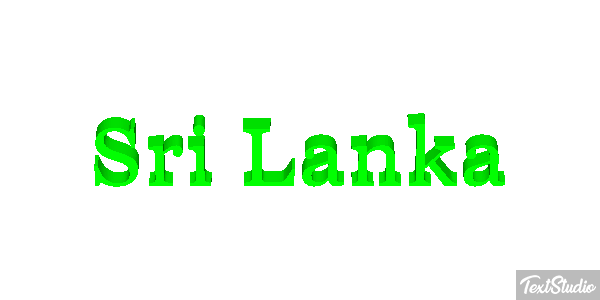 Sri Lanka Text effect