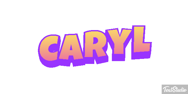Caryl Текстовый эффект