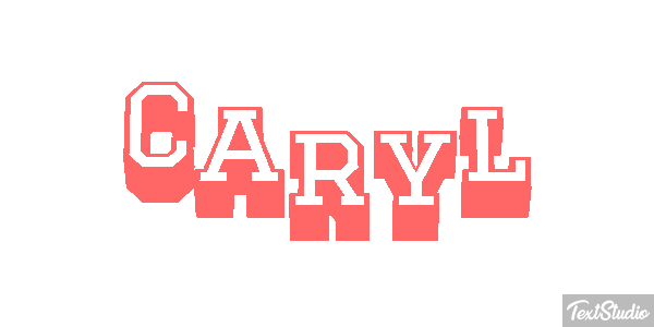 Caryl Текстовый эффект