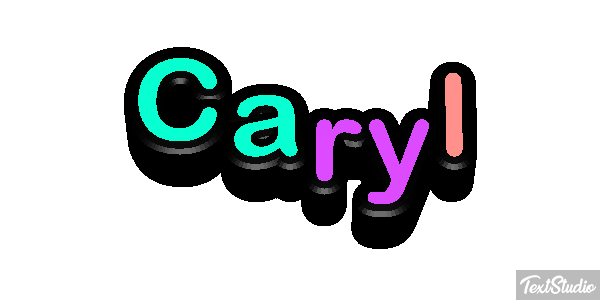 Caryl Текстовый эффект