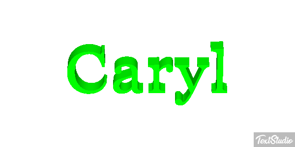 Caryl Текстовый эффект