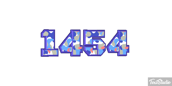 1454 Tekst effect
