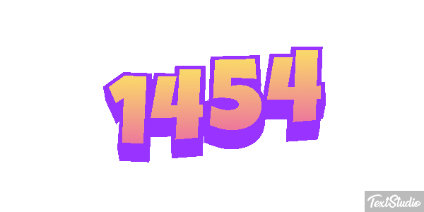 1454 Tekst effect