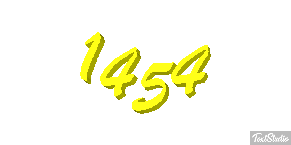 1454 Tekst effect