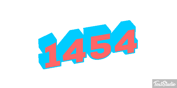 1454 Tekst effect