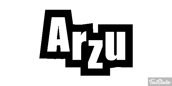 Arzu Текстовый эффект