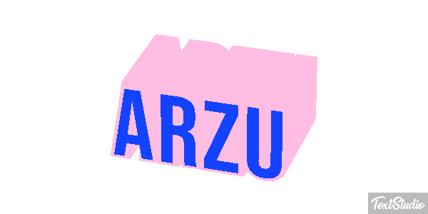 Arzu Текстовый эффект