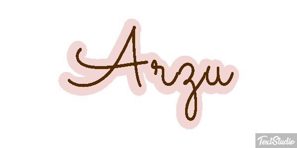 Arzu Текстовый эффект