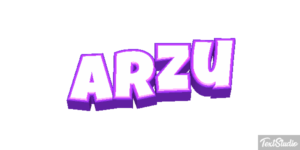 Arzu Текстовый эффект