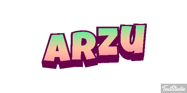 Arzu Текстовый эффект