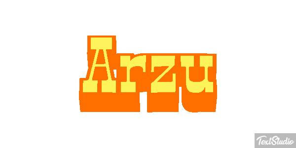 Arzu Текстовый эффект