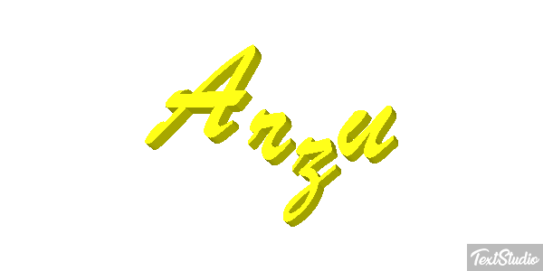 Arzu Текстовый эффект