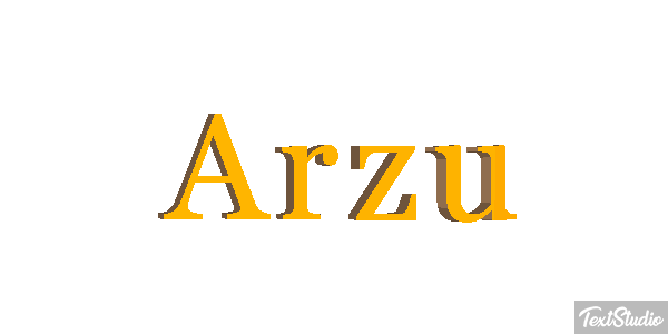 Arzu Текстовый эффект