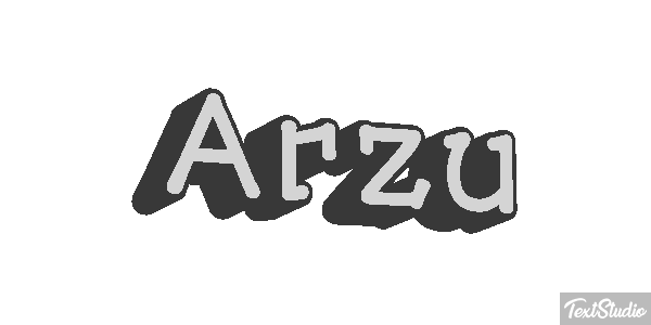 Arzu Текстовый эффект