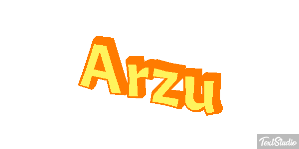 Arzu Текстовый эффект