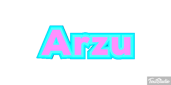 Arzu Текстовый эффект