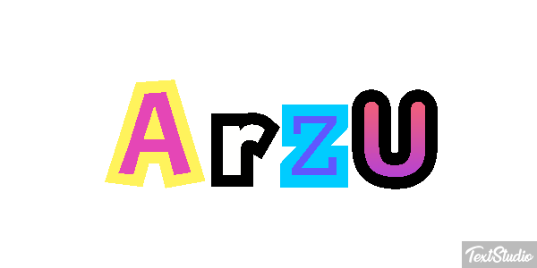 Arzu Текстовый эффект