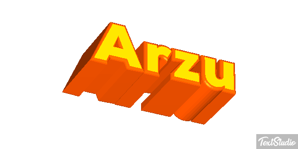 Arzu Текстовый эффект