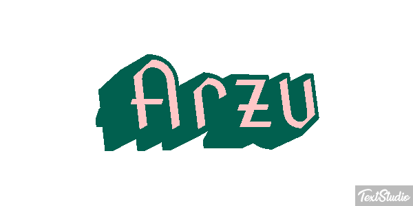 Arzu Текстовый эффект