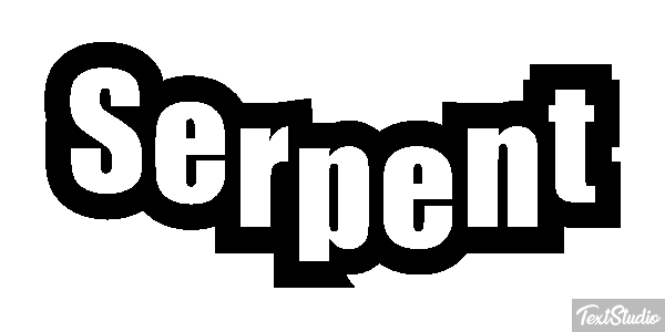 Serpent Effet de texte