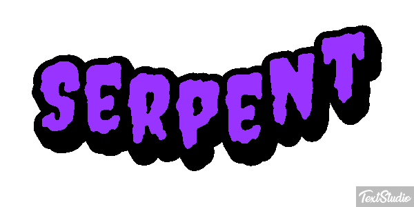 Serpent Effet de texte