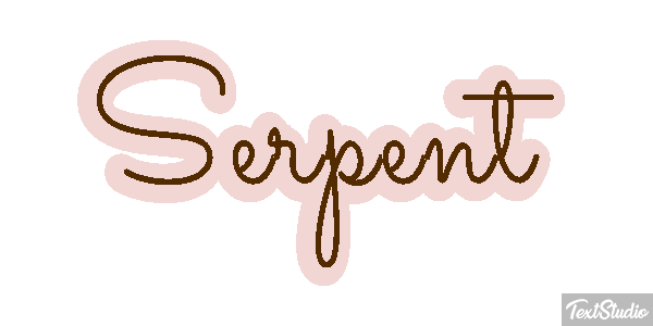 Serpent Effet de texte