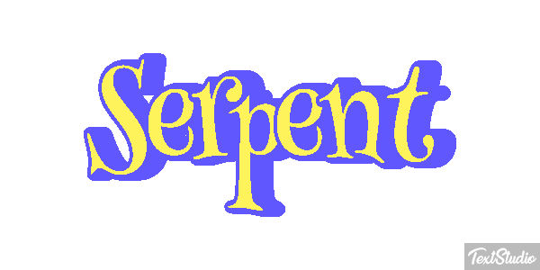 Serpent Effet de texte