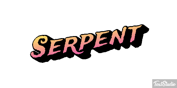 Serpent Effet de texte