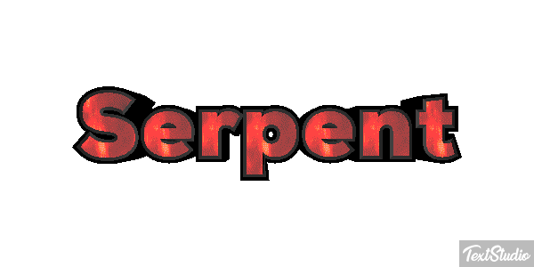Serpent Effet de texte