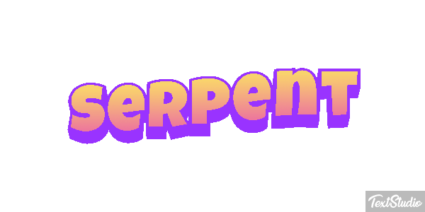 Serpent Effet de texte