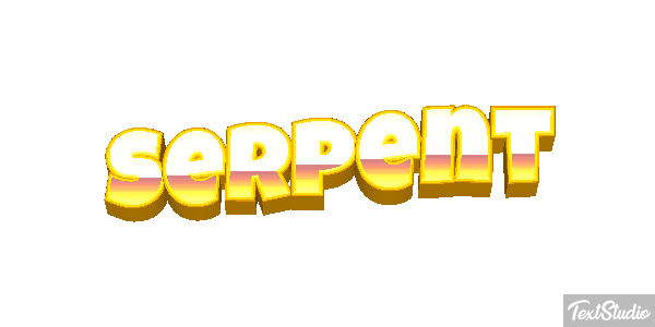 Serpent Effet de texte