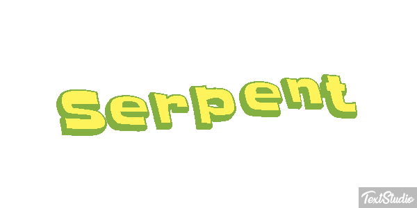Serpent Effet de texte