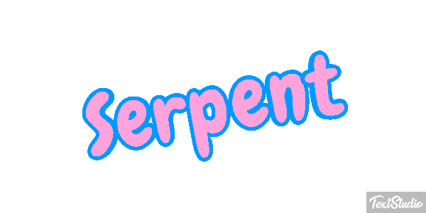 Serpent Effet de texte