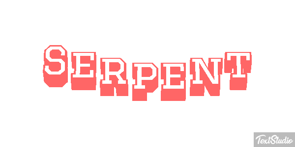 Serpent Effet de texte