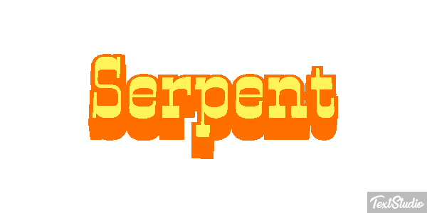 Serpent Effet de texte