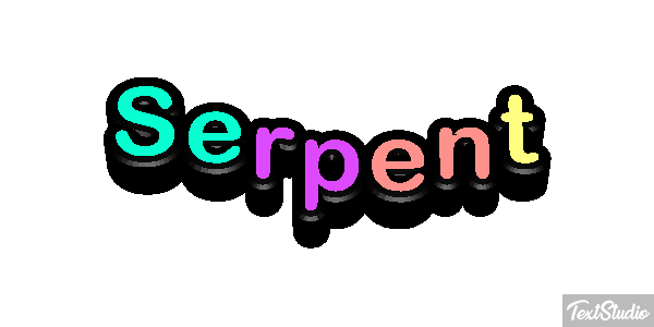 Serpent Effet de texte