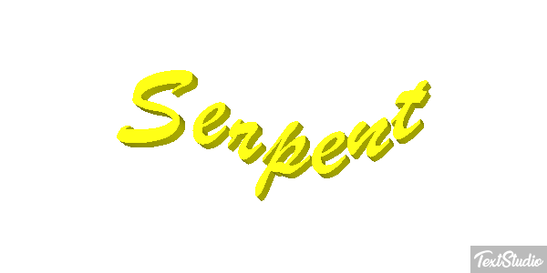 Serpent Effet de texte