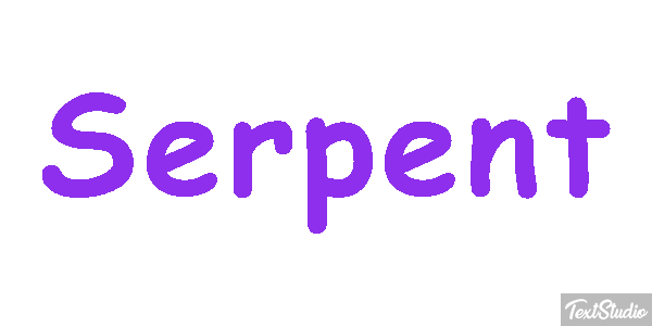 Serpent Effet de texte