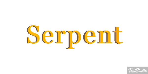 Serpent Effet de texte