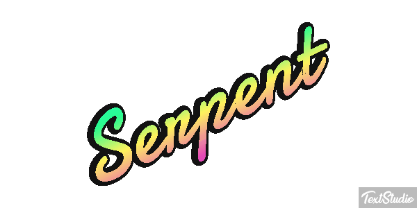 Serpent Effet de texte