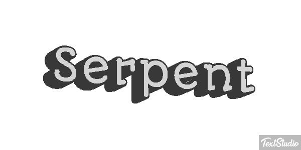 Serpent Effet de texte