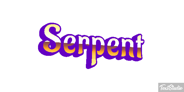 Serpent Effet de texte